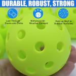 Magicorange Pickleball Balls, 20 Pack USAPA Approved 40 Holes Outdoor Pickleballs, High Elasticity & Durable Pickle Balls (Green, 40 Holes)