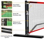 Portable Pickleball Net, Regulation Size 22FT and 11FT Half Court 2-in-1 Pickle Ball Net with 2 Pickleballs and Carry Bag for Driveway, Backyard, Street, Weather Resistance Steady Steel Frame