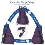 KAVIGOR 2025 Pickleball Sling Bag, Convertible Ultra-Light Backpack with Skin-Soft Fabric & Wet/Dry Pocket, Fits 4 Paddles + Gear