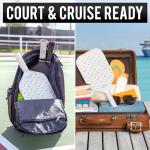 GoSports Sip N' Serve Pickleball Paddle Flask (20 oz) - Hidden Alcohol Travel Flask - Funny Liquor Gift – Includes Funnel & Spout