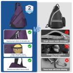 KAVIGOR 2025 Pickleball Sling Bag, Convertible Ultra-Light Backpack with Skin-Soft Fabric & Wet/Dry Pocket, Fits 4 Paddles + Gear