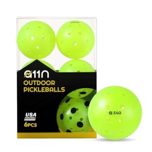 A11N S40 USAPA Pickleball Balls - 6 Pack, Neon Green