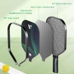 Pickleball Paddles Set of 2, 2026 USAPA Approved Fiberglass Pickle Ball Paddles with 4 Pickle Balls, Durable &Lightweight Racket for Beginners, Pros, Men, Women, Adults, Kids