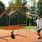 MR Tennis Ball Return Net 7’x6’, Freestanding Tennis Training Net, Multi-Sport Training Return Net for Tennis, Pickleball, Softball, Baseball Compatible w/Toss Machine