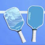 Friday Pickleball Paddle, USA Pickleball Approved, Durable Carbon Fiber, Thermoformed Unibody Design, Honeycomb Core, Gritty Surface for Spin (Blue Sky, 1 Paddle)