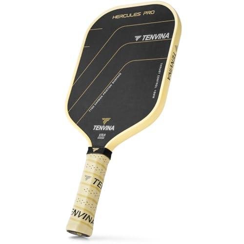 TENVINA Pickleball Paddles, Thermoformed T700SC Carbon Fiber Pickleball Paddle, Pickle Ball Paddle USAPA Approved with Dominant Power and Larger Sweet Spot