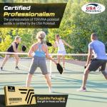 TENVINA Pickleball Paddles, Thermoformed T700SC Carbon Fiber Pickleball Paddle, Pickle Ball Paddle USAPA Approved with Dominant Power and Larger Sweet Spot
