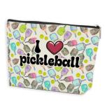 Pickleball Makeup Bag, Pickleball Accessories, Pickleball Stuff, Pickleball Gifts for Women Girl Sister Daughter Friend Graduation Friendship Birthday Gifts for Pickleball Lovers, Cosmetic Bag