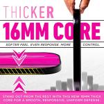 Franklin Sports Pro Pickleball Paddles - Signature Series Pro Paddle with MaxGrit Surface - USA Pickleball (USAPA) Tournament Approved - 16mm Polypropylene Core - Pink