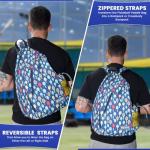 Ignite Motions Pickleball Bag – Sling Backpack with Fence Hook, Reversible Strap & Large Ball Pocket (Fits 2–4 Paddles) (Paddles)