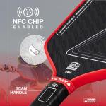 JOOLA Perseus Double Vision 16mm Pickleball Paddle - Signature Paddle Shape - Aramid Surface for Softer Responsive Touch - SK Film for Reduced Vibration - USAP Approved - NFC Chip Enabled