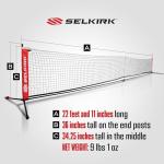 Selkirk Sport Quick Set Pickleball Net | USAPA Regulation Size | Fast 5-Minute Setup | Portable & Lightweight | Wind-Resistant & Stable | Heavy-Duty Carry Bag