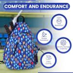 Ignite Motions Pickleball Bag – Sling Backpack with Fence Hook, Reversible Strap & Large Ball Pocket (Fits 2–4 Paddles) (Paddles)