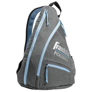 Franklin Sports Pickleball Sling Bag Official Pickleball Bag of The U.S. Open Pickleball Championships Adjustable Gray/Blue