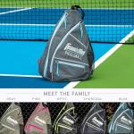 Franklin Sports Pickleball Sling Bag Official Pickleball Bag of The U.S. Open Pickleball Championships Adjustable Gray/Blue