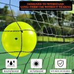 Portable Pickleball Net for Driveway, 22FT Regulation Size Pickle Ball Net with 4 Outdoor Pickleballs and Carry Bag, Weather Resistance Strong Steel Frame