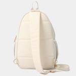 VELADAY Pickleball Bag for Women, Quilted Stylish Sling Bag, Adjustable Shoulder Strap, 2 Storage Compartment Holds Paddles, Balls,Shoes,Beige