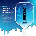 Selkirk Sport SLK Evo Hybrid XL Pickleball Paddle by Selkirk Sport | C7-Flex Hybrid Fiberglass Pickleball Paddle Face with Spinflex Surface and Rev-Hybrid Polymer Core | Hybrid Blue XL