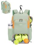 sportsnew Pickleball Bag Large Sports Pickleball Backpack with Shoe Compartment for Men Women, Mint Green Patent Pending
