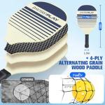 Pickleball Net for Driveway, Portable Pickleball Net Set with Paddles, Water Bags,Portable Outdoor Pickleballs, Mini Pickleball Net, Carry Bag,10FT PickleBalls Net Weather Resistant Steady Metal Frame