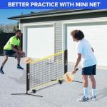 GOOX 6FT Small Mini Pickleball Net Set - Quick Setup Indoor/Outdoor Portable Practice Net - Lightweight Dink Training Aid for Backyard, Driveway
