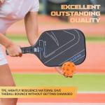 Akiefb Pro-Grade 40-Hole Outdoor/Indoor Pickleball Balls(6Pack) High Bounce, Durable Construction with Wind-Resistant Design, Built for Practice & Rec for Competitive Play(Orange)