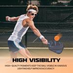 Akiefb Pro-Grade 40-Hole Outdoor/Indoor Pickleball Balls(6Pack) High Bounce, Durable Construction with Wind-Resistant Design, Built for Practice & Rec for Competitive Play(Orange)