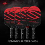 Selkirk Sport Vanguard Hybrid Pickleball Paddle | Carbon Fiber Pickleball Paddle with a Polypropylene X5 Core | Pickleball Rackets | Epic Midweight Red