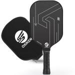 OXIKEN 16mm Pickleball Paddles, 2025 USAPA Approved, Frosted Carbon Fiber Surface (CFS), Polypropylene Lightweight Honeycomb Core with Cover Case Black, Ideal for Intermediate and Professional Players