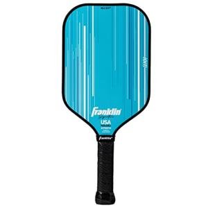 Franklin Sports Pro Pickleball Paddles - Signature Series Pro Paddle with MaxGrit Surface - USA Pickleball (USAPA) Tournament Approved - 16mm Polypropylene Core - Blue