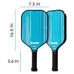 Franklin Sports Pro Pickleball Paddles - Signature Series Pro Paddle with MaxGrit Surface - USA Pickleball (USAPA) Tournament Approved - 16mm Polypropylene Core - Blue