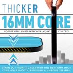 Franklin Sports Pro Pickleball Paddles - Signature Series Pro Paddle with MaxGrit Surface - USA Pickleball (USAPA) Tournament Approved - 16mm Polypropylene Core - Blue