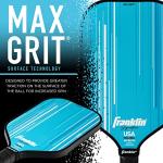 Franklin Sports Pro Pickleball Paddles - Signature Series Pro Paddle with MaxGrit Surface - USA Pickleball (USAPA) Tournament Approved - 16mm Polypropylene Core - Blue