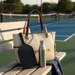 Kryndavox Pickleball Bag for Women Men, Pickleball Tote Bag with Shoe Compartment, Paddle Holder, Large Capacity Sports Bag