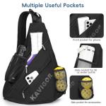 KAVIGOR 2025 Pickleball Sling Bag, Convertible Ultra-Light Backpack with Skin-Soft Fabric & Wet/Dry Pocket, Fits 4 Paddles + Gear