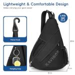 KAVIGOR 2025 Pickleball Sling Bag, Convertible Ultra-Light Backpack with Skin-Soft Fabric & Wet/Dry Pocket, Fits 4 Paddles + Gear