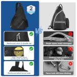 KAVIGOR 2025 Pickleball Sling Bag, Convertible Ultra-Light Backpack with Skin-Soft Fabric & Wet/Dry Pocket, Fits 4 Paddles + Gear