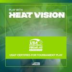 JOOLA Agassi Heat Vision 16mm Pickleball Paddle - New Shape w/Extended Sweet Spot - Textured Carbon Fiber Surface for Spin - SK Film for Less Vibration - USAP Approved - NFC Chip Enabled