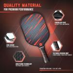 JP WinLook Pickleball Paddles Set - Fiberglass Rackets for Beginners to Professional Skill Levels - for Indoor or Outdoor Play - Includes 2 Premium Racquets, 3 Pickleballs, & a Carrying Bag