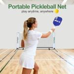 ZSSHAPPY 6FT White Mini Pickleball Net, Portable Quick Setup Practice Net for Indoor Outdoor Driveway Dink Shots