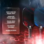 JP WinLook Premium Pickleball Paddles Set of 4 – Graphite Carbon Fiber Pickleball Rackets for Men & Women - Best Pickleball Paddles for Outdoor & Indoor Game - USAPA Pickleball Set