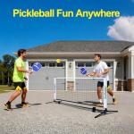 ZSSHAPPY 6FT White Mini Pickleball Net, Portable Quick Setup Practice Net for Indoor Outdoor Driveway Dink Shots