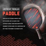 JP WinLook Pickleball Paddles Set - Fiberglass Rackets for Beginners to Professional Skill Levels - for Indoor or Outdoor Play - Includes 2 Premium Racquets, 3 Pickleballs, & a Carrying Bag