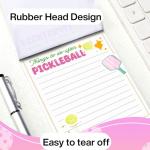 3pcs Pickleball Notepads, 150 Pages - Funny Things to Do After Pickleball Memo Pads, Easy to Tear, Cute Office Supplies, Pickleball Gifts for Women, Novelty Notepads for Fans & Players (Pickleball)