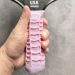 Silicone Pickleball Paddle Grip Cover | Non-Slip Shock Absorbing Handle Sleeve | Anti-Twist Internal Texture with Easy-Install Strips for Enhanced Control & Sweat Resistance (Pink)