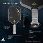 JOOLA Ben Johns Perseus Pickleball Paddle with Charged Surface Technology for Increased Power & Feel - Fully Encased Carbon Fiber Pickleball Paddle w/Larger Sweet Spot - USAPA Approved. 14mm Core