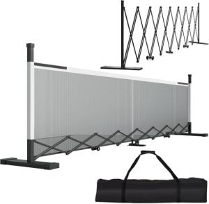 Retractable Pickleball Net - Durable and Lightweight Indoor/Outdoor Portable Pickleball Net with Steady Metal Frame, Free Assembly & Carry Bag for Backyards, Driveways and Garages