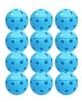 Warping Point Indoor Pickleball Balls, 12 Pack 26 Holes Blue PickleBalls, Meet USAPA Specifications, High Bounce Durable Practice Pickle Ball for Beginners Intermediate Player