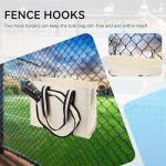 VASCHY Pickleball Tote Bags For Women With Fence Hook, Canvas Pickleball Paddle Holder Case Work/Gym/Sports Tote for 2 Rackets Beige
