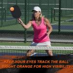 Navona 40 Pack Premium 26-Holes Orange Indoor Pickleball Balls, Meet USAPA Official Requirement, Perfectly Balanced, High Bounce True Flight, Durable Indoor Pickleball Set